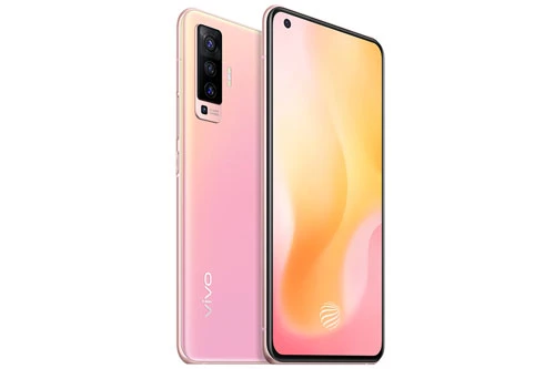 Vivo X50 có khung viền bằng nhôm, 2 bề mặt làm từ kính cường lực. X50 số đo 159,54x75,39x7,49 mm, cân nặng 173 g. 