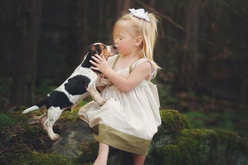 'Tan chảy' với bộ ảnh tuyệt đẹp về trẻ em bên thú cưng