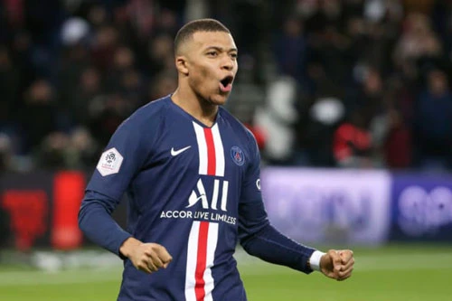 1. Kylian Mbappe (PSG - Mức lương: 325.000 bảng/tuần).