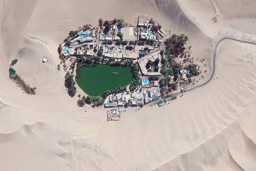 Hình ảnh từ trên cao cho thấy sự tác động của con người đến Trái Đất