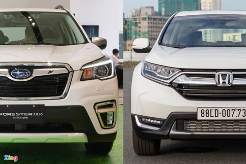 So s&#xE1;nh Subaru Forester v&#x1EDB;i Honda CR-V