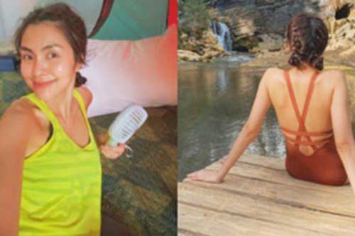 Hà Tăng lại "gây sốt" với hình ảnh mặt mộc không son phấn và tấm lưng trần gợi cảm