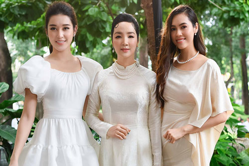 3 nàng hậu tên My diện váy tông xuyệt tông đọ sắc