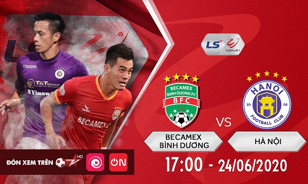 Xem trực tiếp ĐKVĐ Hà Nội gặp Bình Dương trên kênh nào?