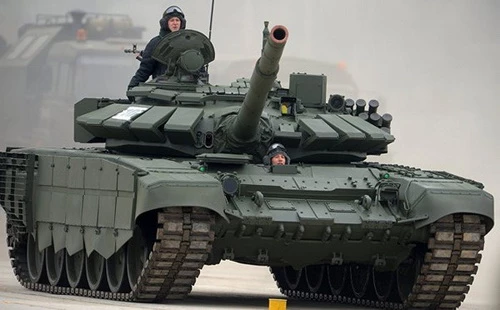 Xe tăng chiến đấu chủ lực T-72B3 của Nga. Ảnh: TASS.