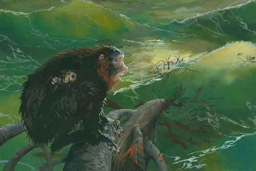 Khỉ tiền sử từng dùng bè để vượt Đại Tây Dương