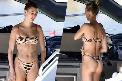 Hailey Bieber thuê phi cơ tới Italy tắm biển