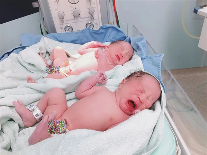 Khi mới chào đời, hai bé lần lượt nặng 3,34 kg và 3,38 kg. Cặp song sinh được bố mẹ đặt biệt danh ở nhà là Goku và Daino, tên thật là Chính Nhân và Hiểu Nhân.