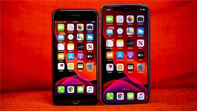 iPhone SE 2020 có màn hình nhỏ hơn so với iPhone 11 Pro