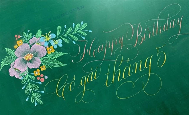 Thầy giáo 9X vẽ hoa phượng trên bảng phấn gây sốt cộng đồng mạng - Ảnh 13.