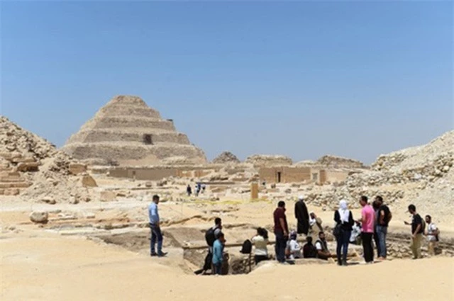 Địa điểm khai quật mới được nhóm khảo cổ Ai Cập - Đức phát hiện tại nghĩa trang Saqqara ở phía nam thủ đô Cairo. (Ảnh: New York Post)