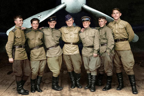 Ảnh màu đẹp về các anh hùng Liên Xô thời Thế chiến 2