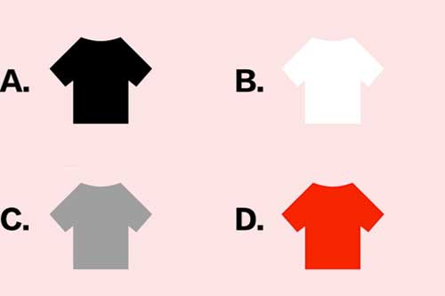 Trắc nghiệm: Phân tích sơ lược con người bạn qua màu sắc chiếc áo phông