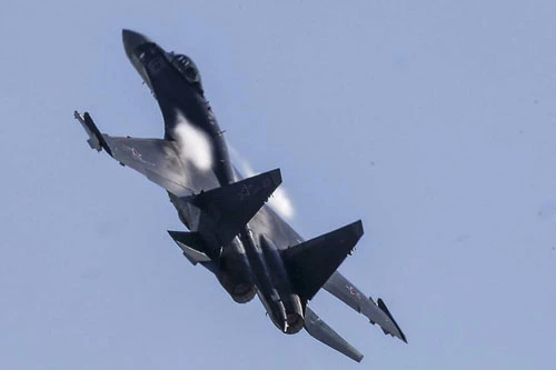 Máy bay tiêm kích đa năng Su-35 của Nga. Ảnh: Tass