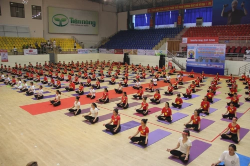 Chương trình thu hút sự tham gia của gần 2.000 hội viên, VĐV của các CLB Yoga từ các tỉnh, thành trên cả nước.