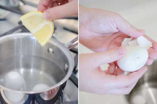 Luộc trứng rồi cho một lát chanh vào luộc cùng, điều kỳ diệu sẽ xảy ra