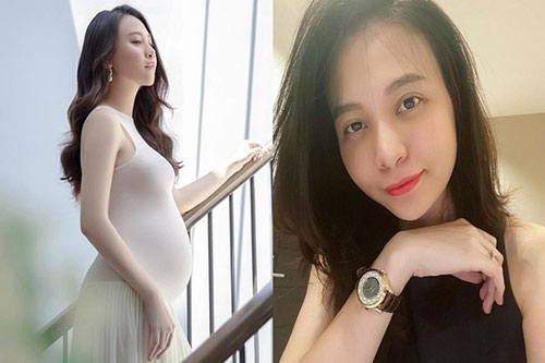 Nhan sắc Đàm Thu Trang khi mang thai