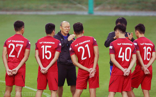 HLV Park Hang Seo triệu tập 28 cầu thủ lên tuyển U22 Việt Nam