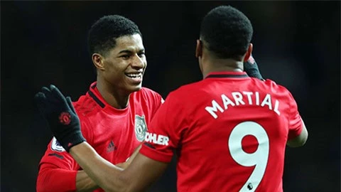 Martial - Rashford là súng hai nòng Cole - Yorke mới của M.U