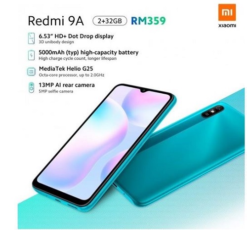 Bộ đôi điện thoại Redmi 9A/C giá siêu rẻ, trang bị bộ vi xử lý chơi game siêu mạnh
