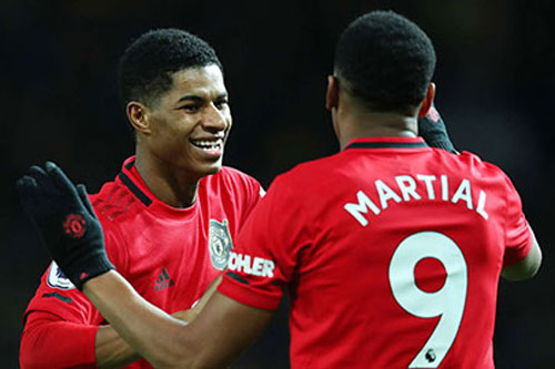 Martial và Rashford là "súng hai nòng" Cole - Yorke mới của M.U