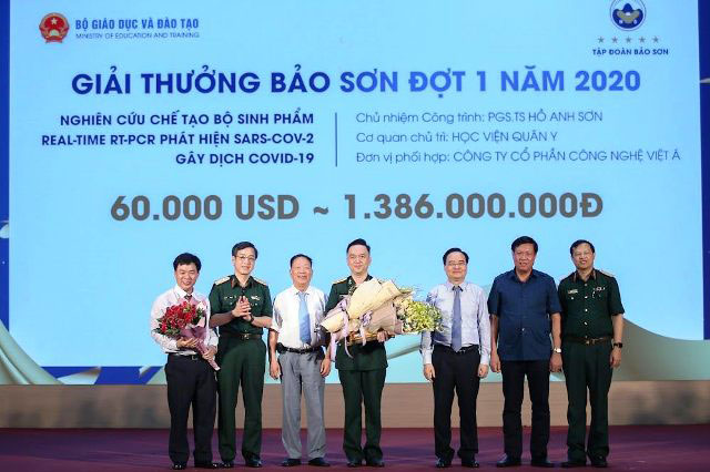 Bộ test COVID-19 được trao giải thưởng Bảo Sơn trị giá 60.000 USD