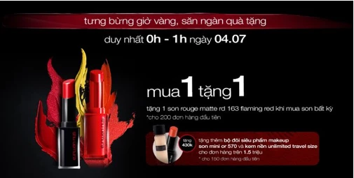 Ưu đãi siêu hấp dẫn nhân dịp khai trương gian hàng chính hãng shu uemura x LazMall