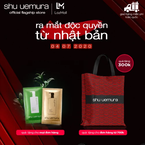 Sau gần một thập kỷ có mặt tại Việt Nam, thương hiệu mỹ phẩm Nhật Bản shu uemura chính thức khai trương gian hàng chính hãng tại LazMall trên trang thương mại điện tử Lazada vào ngày 4/07/2020 với hàng ngàn ưu đãi và quà tặng hấp dẫn