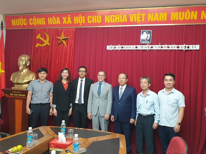 Chủ tịch VINASME làm việc với Đại sứ quán Colombia: Kết nối thương mại giữa DN hai nước sau hiệp định EVFTA