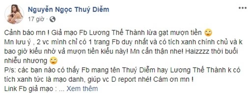 Bị kẻ gian giả mạo lừa tiền, Thúy Diễm tiết lộ nhờ thói quen này đã giúp vợ chồng cô thoát nạn - Ảnh 1