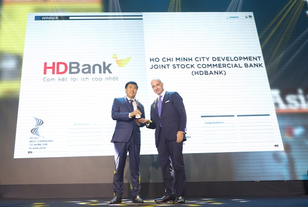HDBank, ngân hàng Việt Nam duy nhất 3 năm liền vào danh sách ‘Nơi làm việc tốt nhất châu Á'