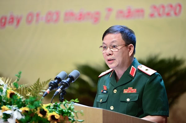 Quyền Chủ tịch kiêm Tổng giám đốc Viettel Lê Đăng Dũng phát biểu tại Đại hội Đảng bộ của Tập đoàn.