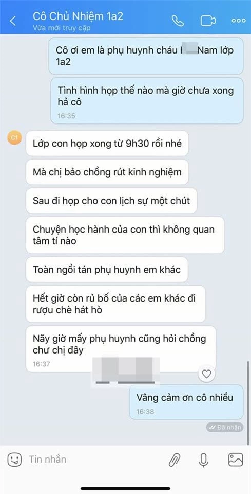 chồng đi họp phụ huynh 0