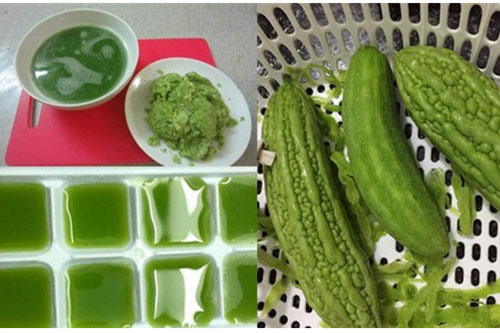 Lấy nước mướp đắng đông đá rồi thoa lên mặt, công dụng sẽ khiến bạn hối hận vì không biết sớm hơn