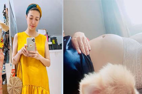 Bầu 6 tháng chỉ tăng 1,5 kg, Pha Lê khiến các mẹ bầu cùng tháng 'hờn ghen'