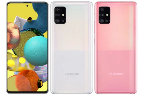 Samsung Galaxy A51 5G có 3 màu Prism Cube Black, Prism Cube White, Prism Cube Pink. Giá bán của máy từ 500 USD (tương đương 11,60 triệu đồng).