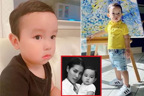 Loạt ảnh mới toanh cực yêu của con trai Hoa hậu Phạm Hương