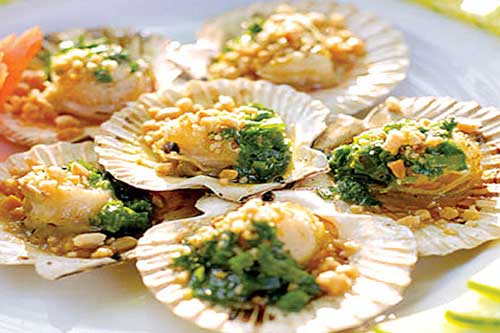 Sò điệp nướng mỡ hành thơm nức mũi, ăn một lại muốn ăn thêm