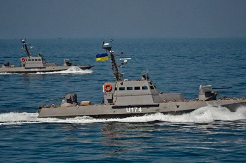 Hải quân Ukraine có quy mô quá nhỏ bé so với Hạm đội Biển Đen của Nga. Ảnh: RIA Novosti.