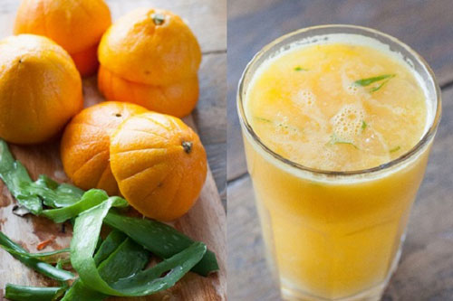 Cách làm sinh tố cam nha đam ngon khó cưỡng