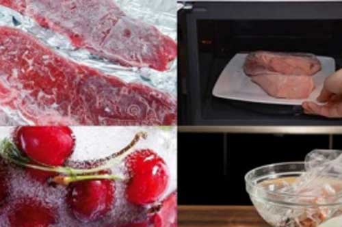 Thói quen rã đông sai cách, hầu hết các bà nội trợ hay mắc phải