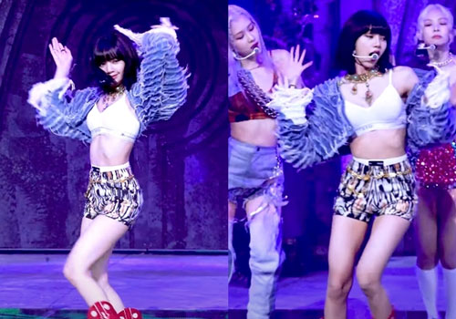 Black Pink gầy gò, lộ xương sườn trên sân khấu comeback