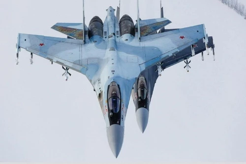 Phi đội Hiệp sĩ Nga sẽ nhận 4 tiêm kích đa năng Su-35 tiếp theo. Ảnh: TASS.
