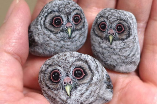 Nữ nghệ sĩ người Nhật biến đá thành thú cưng siêu dễ thương