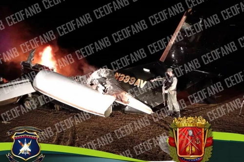 Mảnh xác chiến máy bay bị Không quân Venezuela tuyên bố bắn rơi. Ảnh: Avia-pro.