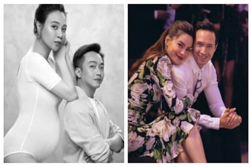 Không chỉ có điểm chung là Cường Đô la, Hà Hồ và Đàm Thu Trang còn đồng điệu khi bầu bí