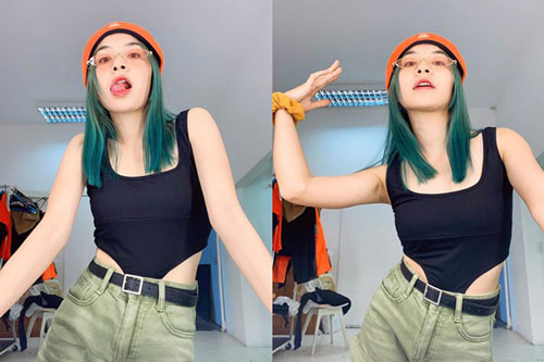 Diễn viên Trần Vân nổi loạn với kiểu tóc mới