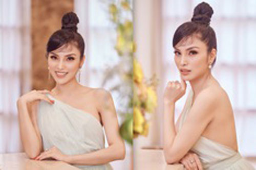 Kim Huyền Sâm khoe vóc dáng mảnh mai, nuột nà