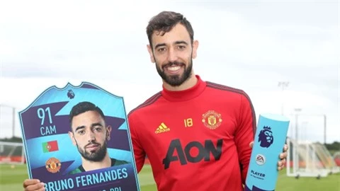 Bruno Fernandes lần thứ 2 liên tiếp xuất sắc nhất tháng tại Premier League