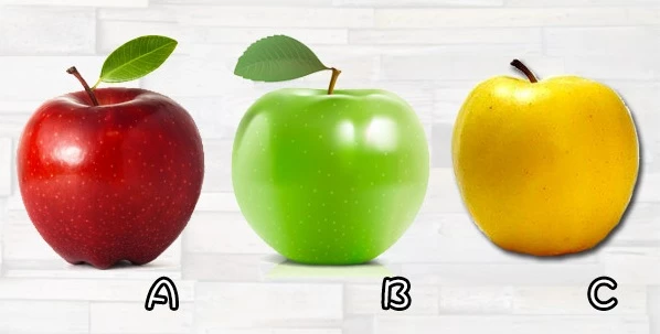 Bạn chọn quả táo màu gì?